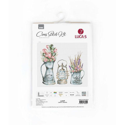 Trousse de point de croix à motif de lampe de Luca-S B7005L