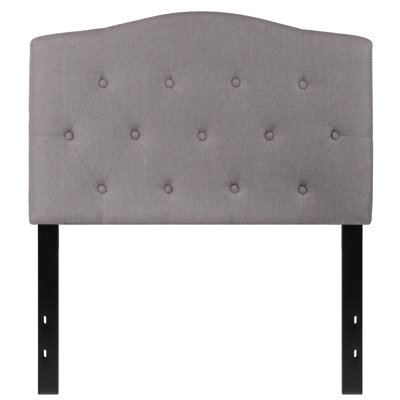 Ciriaca Arched Button Tufted Upholstered Headboard