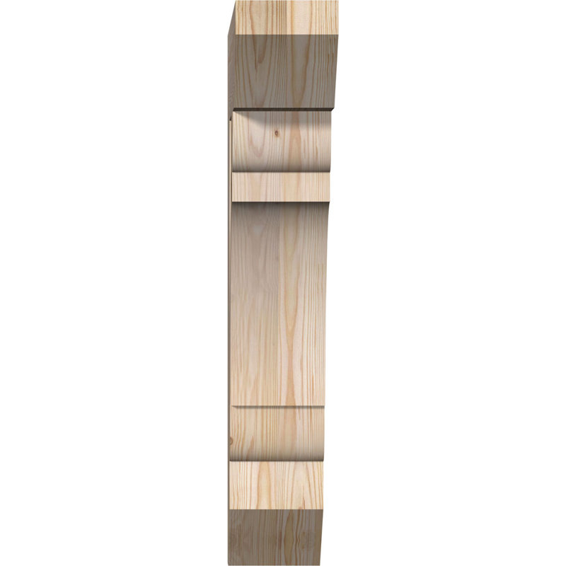 Wood Bracket/Corbel, Douglas Fir (Smooth), 32"H x 5.5"W x 20"D