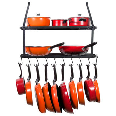 Vdomus Pot Rack Organizer with 3 DIY methods, Pot and Pan Lid Storage for  Cabinet kitchen, 8+ Pots and Pan Holder Pot Racks, Adjustable Pot and Pan