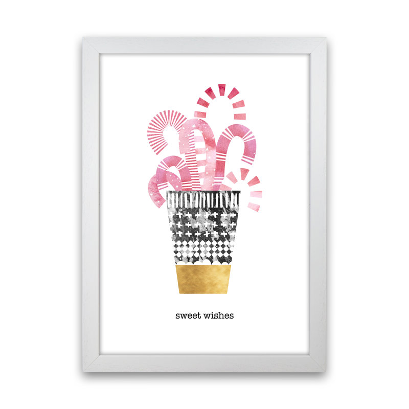 Sweet Wishes - Print, White Framed, 34cm H x 25cm W x 3cm D