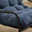 Chaise avec cadre en acier européen et coussin épais et doux-966540775