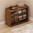 Multi Layer Bamboo Shoe Rack For Household Use. Large Capacity Storage Shoe Cabinet At The Entrance, Simple And Space Saving