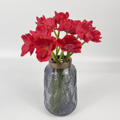 12Pcs Artificial Flowers False Poppy Flowers