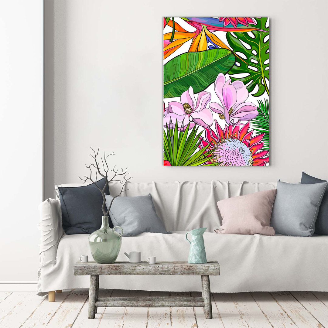 Hawaii-Muster - Kunstdrucke auf Leinwand - Wrapped Canvas