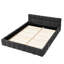 Grand lit plateforme tapissier avec tissu chenille et structure solide, aucun sommier nécessaire-459802555-459802554