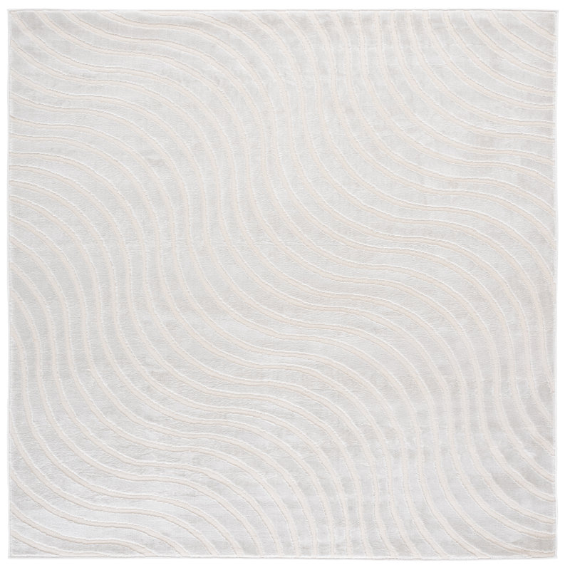 Tapis performance abstraite Saylor 134, Carré 6 pi 3 po