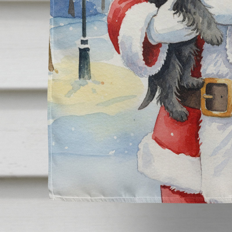 Terrier écossais avec le drapeau de la maison du Père Noël, Taille de la maison, Terrier écossais