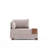 Modern 1-Seat Sofa, Cream Color, 39.4 x 31.5 x 29.5 inches | Solid Wood & Melamine Coated Frame, 100% Polyester & Cotton Fabric | Easy Clean, 12.6-inch Thick DNS Foam Cushion, Plastic Legs, Stylish Scandinavian Design-1319693205