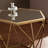 Zakariyah Mirrored Glass Top End Table