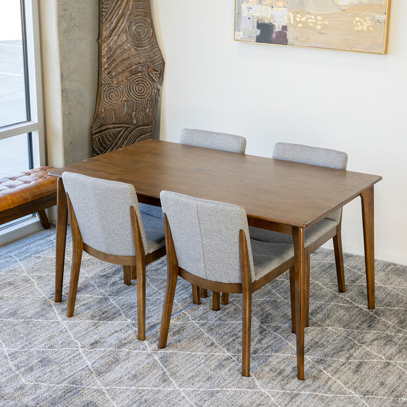 Ensemble repas 4 personnes Tongavine, Blanc, Gris