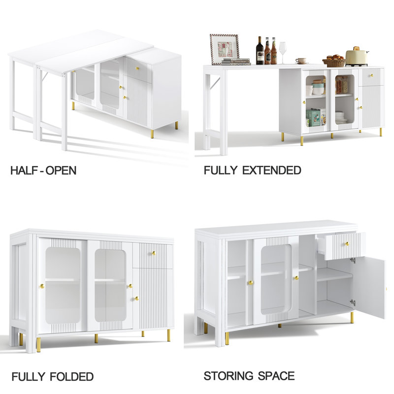 180 cm W Kitchen Island with
