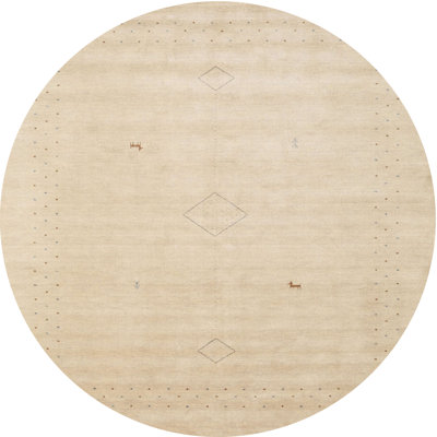 Tapis abstrait crème