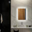 Miroir de salle de bain mural à DEL avec commandes tactiles
