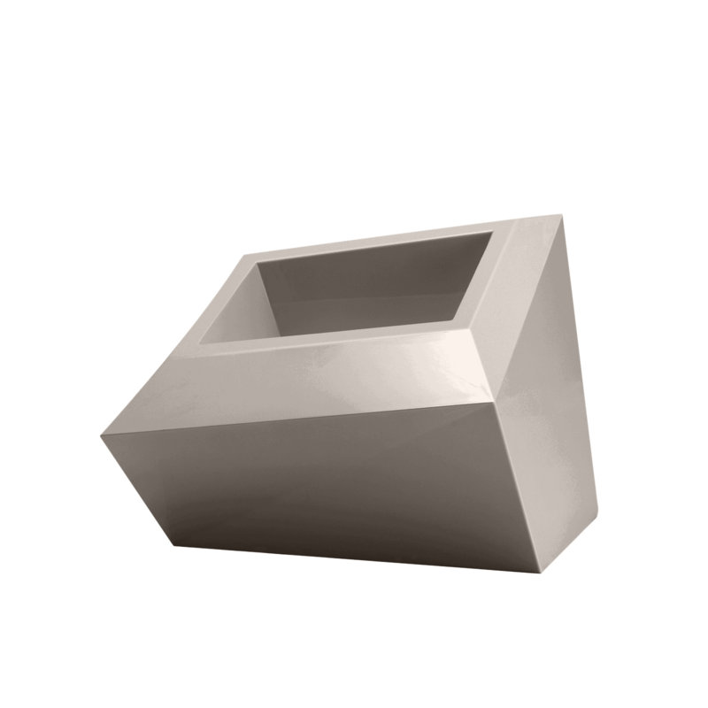 Pot à fleur en résine Faz, H 23,5 po x l 32,25 po x P 24,75 po, Taupe
