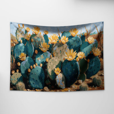 Southwestern Plants Prickly Pear 175 Wall Tapestry