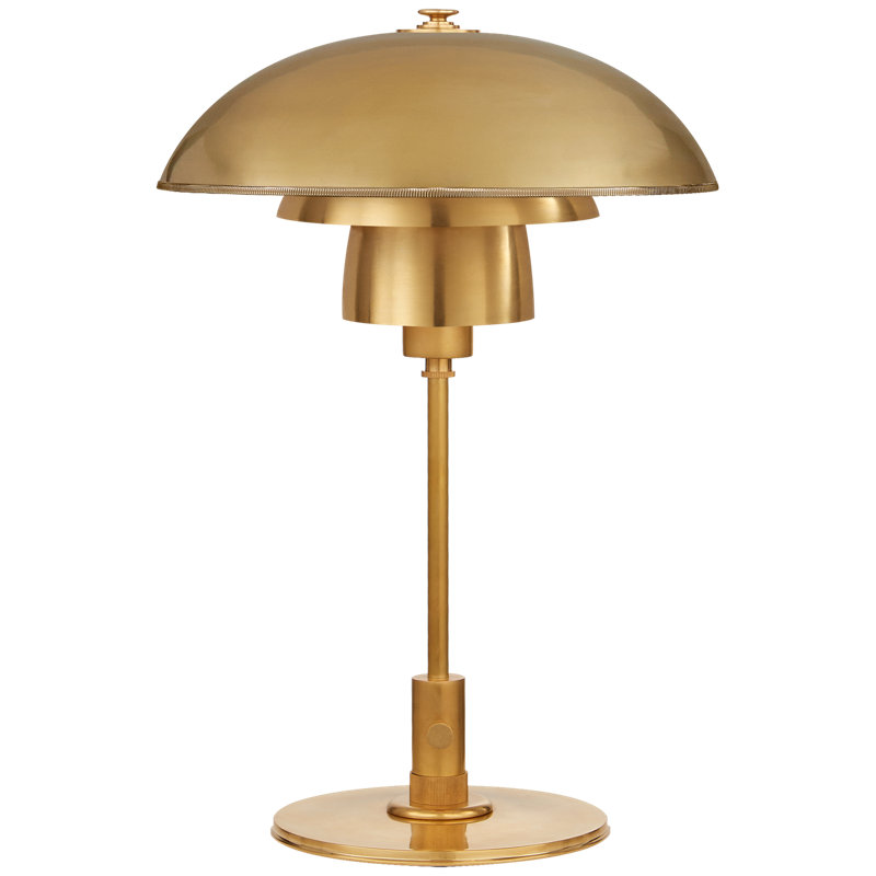 Thomas O'Brien Whitman Desk Lamp, Antique Brass, Antique Brass