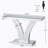 V-Shaped Design Hall Table,Mirrored Side Table,Console Table