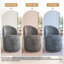 Integrated Barrel Armless Swivel Fabric Dining Chair-346110836