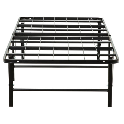 Metal Bedroom Furniture - Strong, Space Design Mattress Bed Frame Strong Build, No Box Spring Required