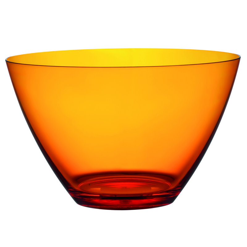 Bol rond en polycarbonate - 6 pièces, Ambre