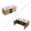 Ensemble de meuble-lavabo double mural 48 po Lilliahna