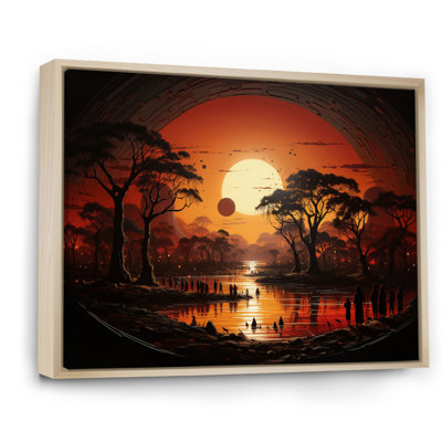 Mahamoud, tribal africain Eternity I - art mural tribal africain