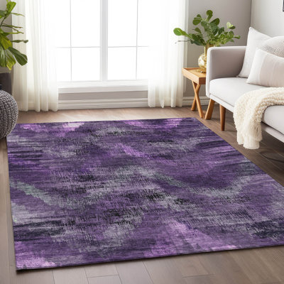 Tapis mauve de qualité supérieure lavable à la machine Prisco