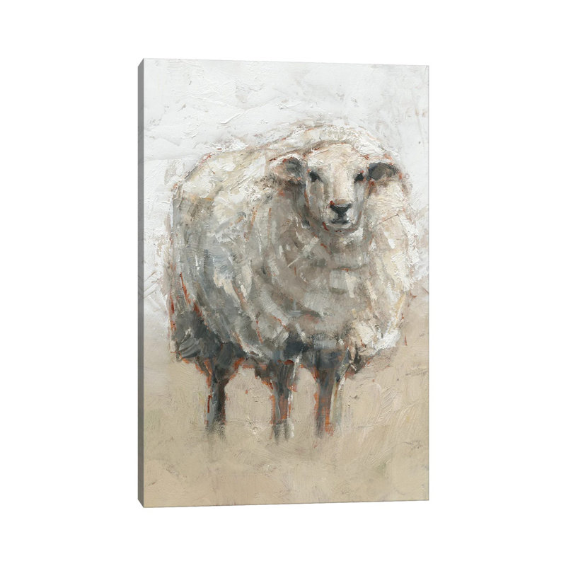 Fluffy Sheep II by Ethan Harper - Wrapped Canvas Gallery-Wrapped Canvas Giclée, 101.6 cm H x 66.04 cm W x 1.91 cm D