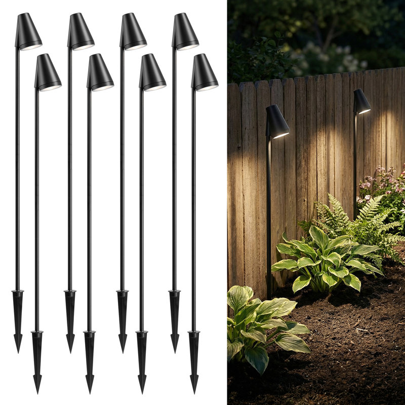 Auraglow Mains Powered IP65 Tall GU10 Outdoor Garden Spike Light