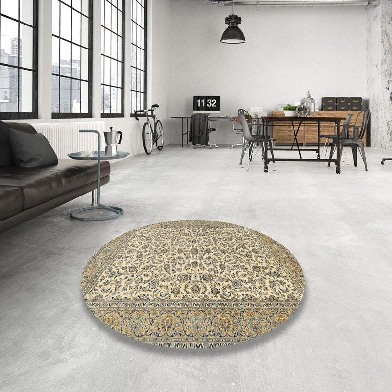 Tapis traditionnel 100% lavable à la machine 394, Rond 7 pi