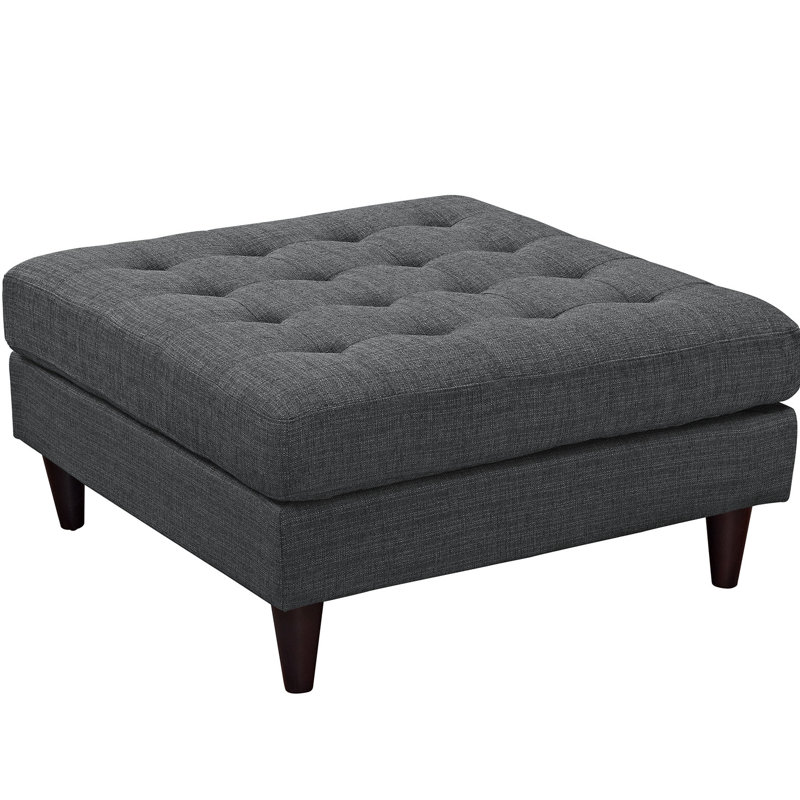 Grand repose-pieds en tissu Empress de Modway, Polyester gris