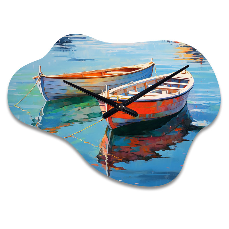 Horloge en métal Lafal Boat Harmonic Waters, Petit