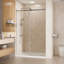 Porte de douche coulissante simple sans cadre de 46 po à l 72 po x H 72 po