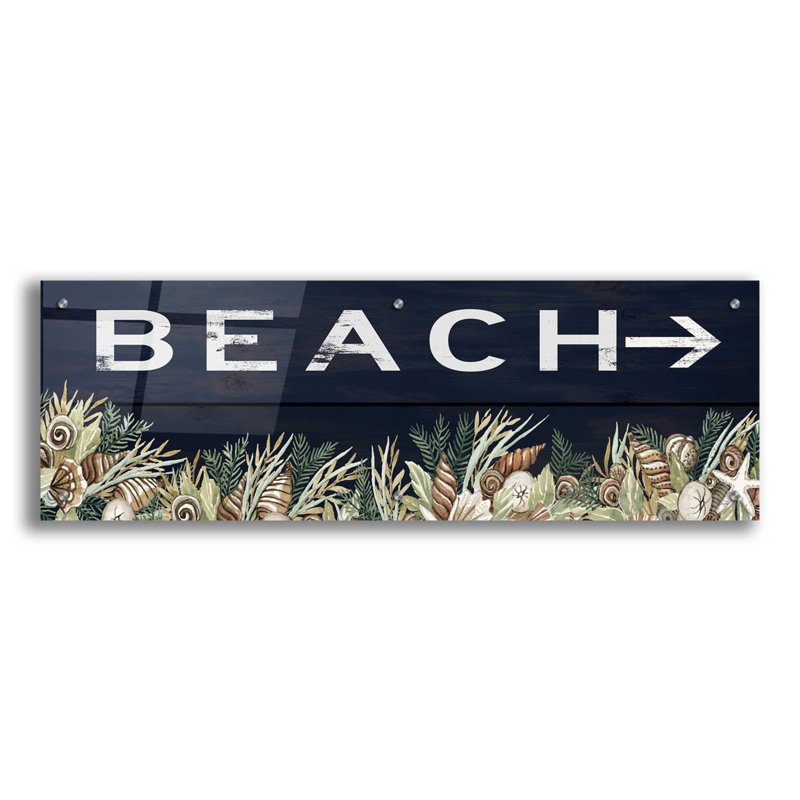Panneau de plage - impression sans cadre, H 12 po x l 36 po x P 0,2 po