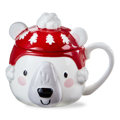 Polar Bear Lidded Coffee Mug