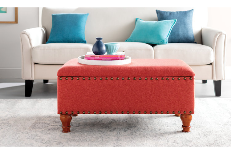 Franck Upholstered Flip Top Storage Bench