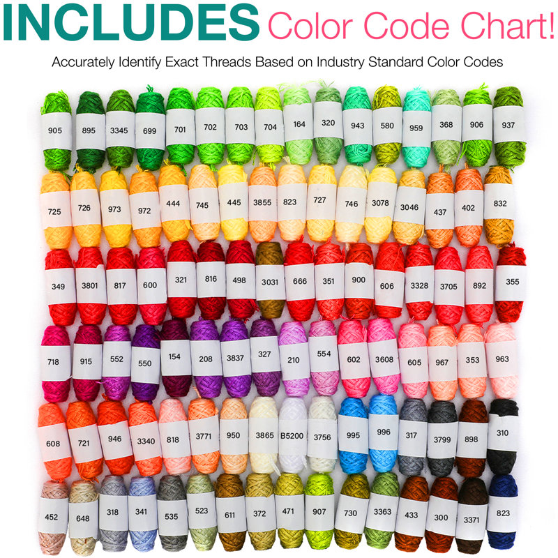 Bracelet Making Kit - 170pc Embroidery Floss Thread & Friendship Bracelet String Kit
