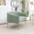 Upholstered Faux Fur Loveseat-1108305444-1108305442