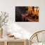 «Amber Glass Bottles and Mortar» sur toile de table en bois, art mural-263617369