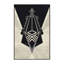 Tapis géométrique beige et noir lavable à la machine pour véhicules et véhicules de transport-577326370