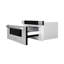 ZLINE Autograph 30 in. Microwave Drawer in Stainless Steel and Polished Nickel Helix Handle-307438691
