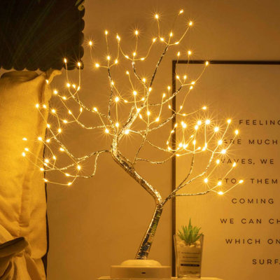 20" LED Lighted Tabletop Trees Bonsai