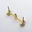 Wall-mounted Bathroom Sink Faucet with Dual Handles and Pop-Up Drain