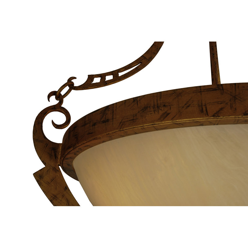 Luminaire suspendu bol 3 lumières unique