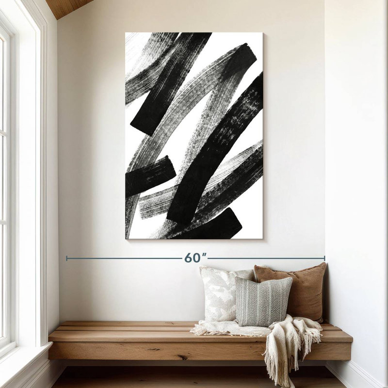Avery Black Streaks, 48" H x 32" W