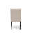 9-piece dining set includes a rectangular dining table and 8 Cream Linen Fabric dining chairs with Button Tufted Chair Back - Sand Blasting Black.-579371981-579372018-591513831