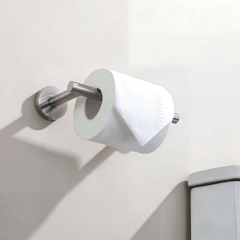 Porte-papier hygiénique mural double, Nickel brossé