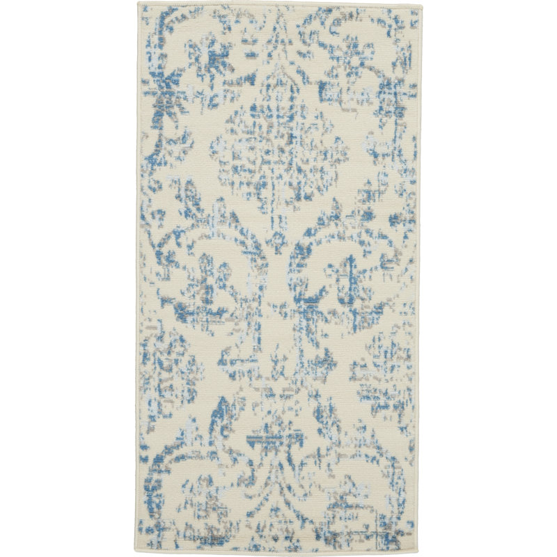 Rosemead Damask Indoor Rug, Rectangle 2' x 4'