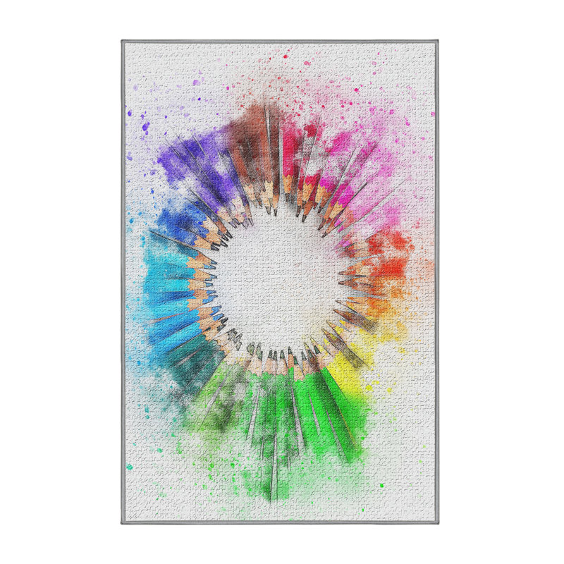 Tapis de la zone verte crayon, Rectangle 2 pi x 3 pi